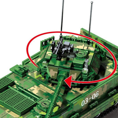 Конструктор Sembo 705994 Техника &quot;Пехотный танк-амфибия Zhongbing-05&quot; на р/у,  952 дет.