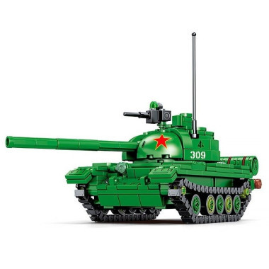 Конструктор Sembo 203105 Техника &quot;Танк 59 Medium&quot; 489 дет.