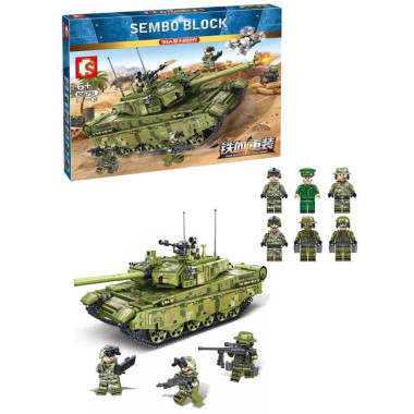 Конструктор Sembo 105751 Техника &quot;Танк 99А&quot; в коробке 52х6.8х38 см