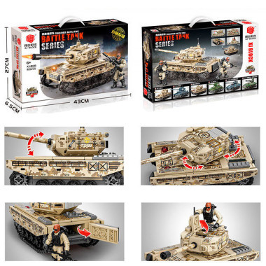 Конструктор BBlock XJ-868C Техника &quot;Танк Challenger&quot; 425 дет. 43x27x6.5 см
