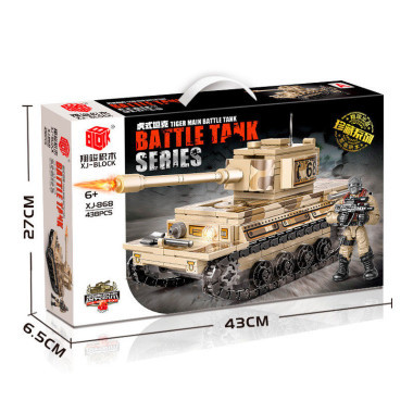 Конструктор BBlock XJ-868A Техника "Танк Tiger " 438 дет. 43x27x6.5 см Конструктор BBlock XJ-868A Техника "Танк Tiger " 438 дет. 43x27x6.5 см