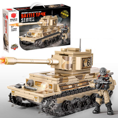 Конструктор BBlock XJ-868A Техника &quot;Танк Tiger &quot; 438 дет. 43x27x6.5 см