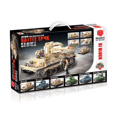 Конструктор BBlock XJ-868A Техника &quot;Танк Tiger &quot; 438 дет. 43x27x6.5 см