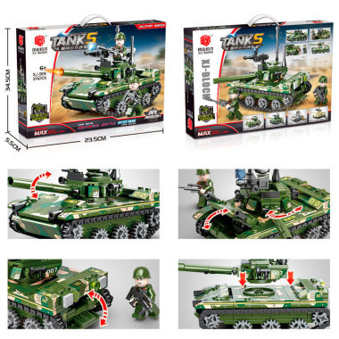 Конструктор BBlock XJ-919B Техника &quot;Танк Infantry&quot; 376 дет. 34.5x23.5x5.5 см