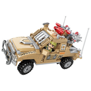 Конструктор Qman C22012 «Миссия Гром: Вооруженный пикап» 281 дет. 32х6х22 см