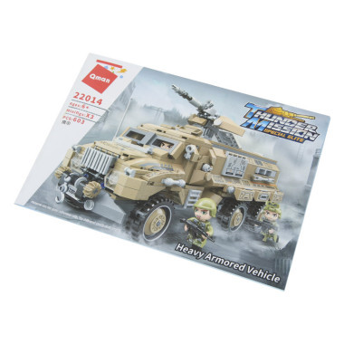 Конструктор Qman 22014 Миссия Гром: Бронетранспортёр 603 дет 43х32х7 см