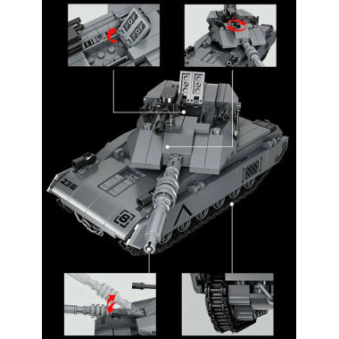Конструктор FC4004 Forange Block Танк Merkava 393дет.