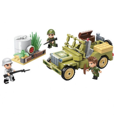 Конструктор Qman 21011 &quot;Армейский Джип&quot; 264 дет.