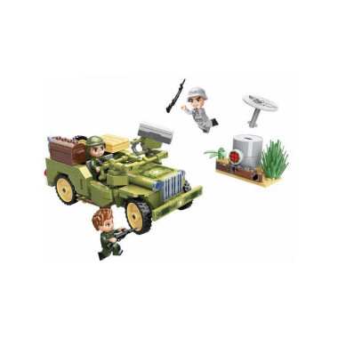 Конструктор Qman 21011 &quot;Армейский Джип&quot; 264 дет.