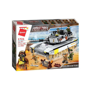 Конструктор Qman 1721 Танк Оверлорд 482 дет 41х30х7 см Конструктор Qman 1721 Танк Оверлорд 482 дет 41х30х7 см