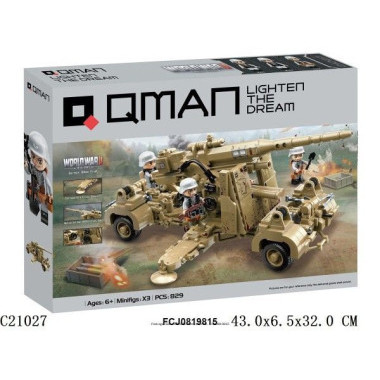 Конструктор Qman C21027 Техника "Военная установка Germany 88 Tong" 829 дет. Конструктор Qman C21027 Техника "Военная установка Germany 88 Tong" 829 дет.