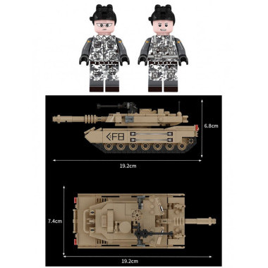 Конструктор FC4002  Forange Block Танк M1A2 Абрамс 1053 дет.