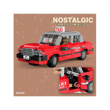 Конструктор Zhe Gao Ретро такси 991010, 700 дет 38x28x6.8