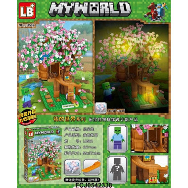 Конструктор LB LB582 Майнкрафт &quot;Цветочный дом&quot; 661 дет. 55х6х37 см