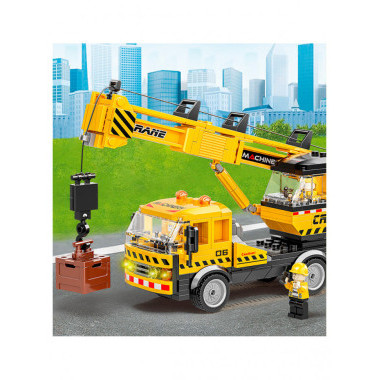 Конструктор BBlock XJ-847C Техника &quot;Подъёмный кран&quot; 365 дет. 48х7х30 см