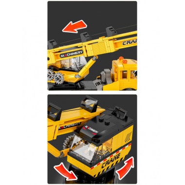 Конструктор BBlock XJ-847C Техника &quot;Подъёмный кран&quot; 365 дет. 48х7х30 см