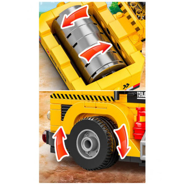 Конструктор BBlock XJ-846D Техника &quot;Каток&quot; 401 дет. 48х7х30 см