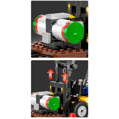 Конструктор BBlock XJ-847A Техника &quot;Погрузчик&quot; 340 дет. 48х7х30 см