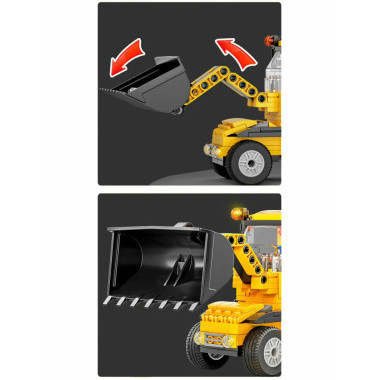 Конструктор BBlock XJ-847B Техника &quot;Бульдозер&quot; 367 дет. 48х7х30 см