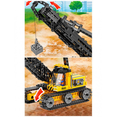 Конструктор BBlock XJ-846A Техника &quot;Гусеничный манипулятор&quot; 462 дет. 48х7х30 см