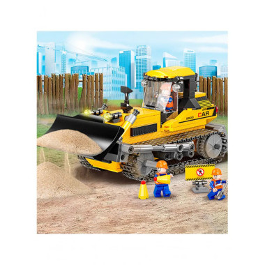 Конструктор BBlock XJ-846B Техника &quot;Бульдозер&quot; 448 дет. 48х7х30 см