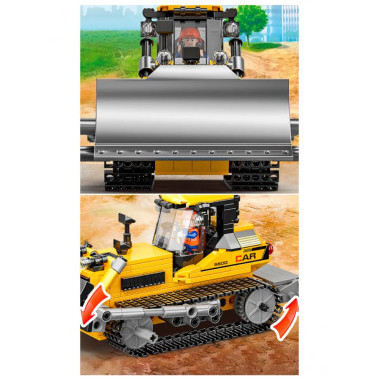 Конструктор BBlock XJ-846B Техника &quot;Бульдозер&quot; 448 дет. 48х7х30 см