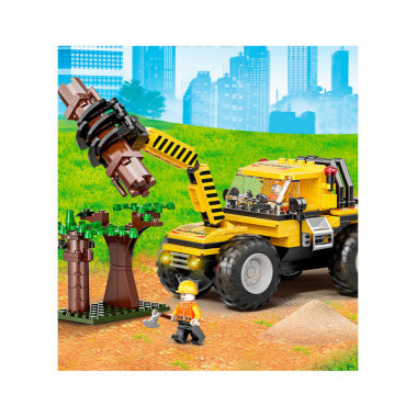 Конструктор BBlock XJ-847D Техника &quot;Харвестер для рубки леса&quot; 367 дет. 48х7х30 см