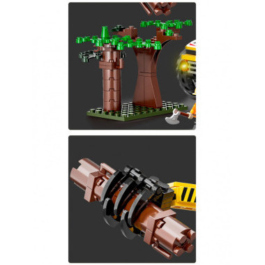 Конструктор BBlock XJ-847D Техника &quot;Харвестер для рубки леса&quot; 367 дет. 48х7х30 см