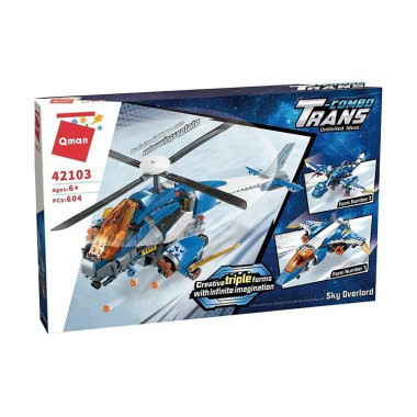 Конструктор Qman 42103 Повелитель неба (3 в 1) 604 дет 52х34х7 см