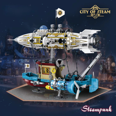 Конструктор Zhe Gao 958015 &quot;Механический дирижабль&quot;  1256 дет.