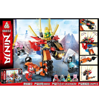 Конструктор 666 66032 Ниндзяго &quot;Дракон&quot; 282 дет 47.5x32x6 см