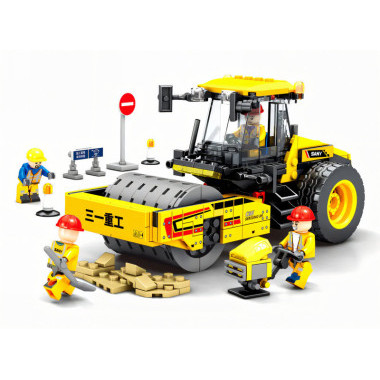 Конструктор Sembo 712021 Сити &quot;Дорожный каток&quot; 423 дет. 26х8х40