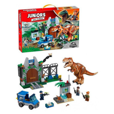 Конструктор Lepin 20920 Динозавры "Побег Ти-Рекса" 150 дет. 38х6х26 Конструктор Lepin 20920 Динозавры "Побег Ти-Рекса" 150 дет. 38х6х26