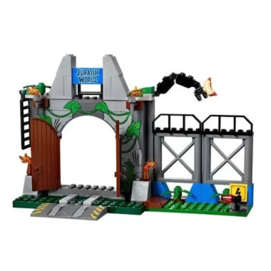 Конструктор Lepin 20920 Динозавры &quot;Побег Ти-Рекса&quot; 150 дет. 38х6х26