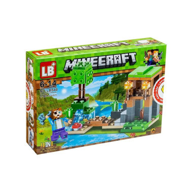 Конструктор LB548-1 Майнкрафт &quot;Герои у реки&quot; 8 шт в упаковке 21х14.5х4 см