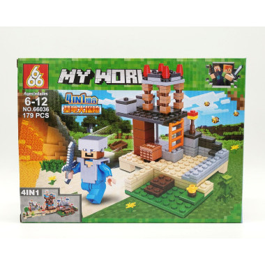 Конструктор 666 66036 Майнкрафт &quot;Подземная база&quot; 8 шт в д/б