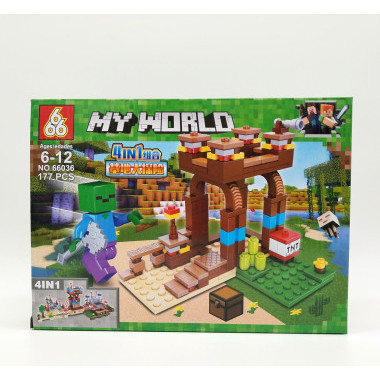 Конструктор 666 66036 Майнкрафт &quot;Подземная база&quot; 8 шт в д/б