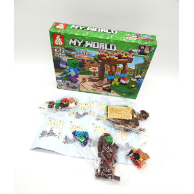 Конструктор 666 66036 Майнкрафт &quot;Подземная база&quot; 8 шт в д/б