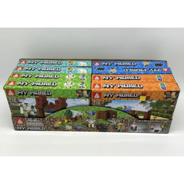 Конструктор 666 66063 Майнкрафт &quot;Защита деревни&quot; 8 шт в д/б 24х18х4 см