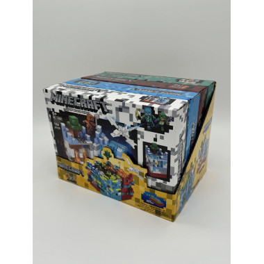 Конструктор 12001A Майнкрафт &quot;Пещеры в 4 биомах&quot; светящийся 184-187 дет 4 шт в д/б