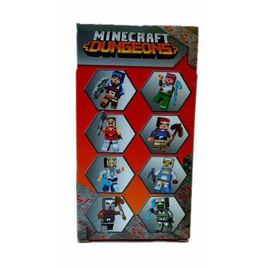 Конструктор SHUAI SH026 Майнкрафт Dungeons Герои, 8 видов