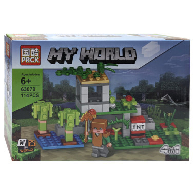 Конструктор 63079 Майнкрафт &quot;У водопада&quot; 8 шт в упаковке 24х16х4.3 см