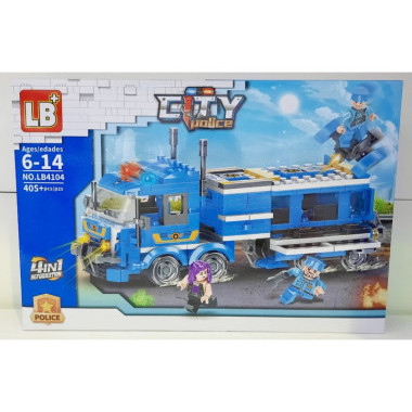 Конструктор LB LB4104 Сити "Передвижной участок" 405 дет. 47.5x32x7 см Конструктор LB LB4104 Сити "Передвижной участок" 405 дет. 47.5x32x7 см