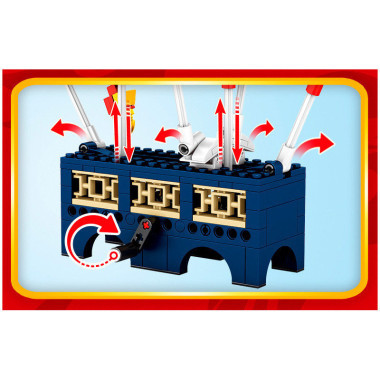 Конструктор Sembo 206035 Ниндзя &quot;Огненный летающий дракон&quot; 505 дет.  37х26х6 см