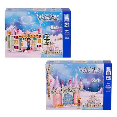 Конструктор Zhe Gao QL2005 Принцессы &quot;Снежный замок&quot; 8 шт в д/б