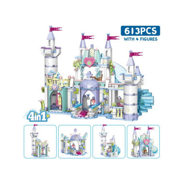 Конструктор Zhe Gao QL2006 Принцессы "Замок мечты" 4в1, 8 шт в д/б
