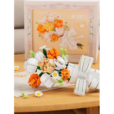 Конструктор WonderMoon 804204 Цветы "Букет в раме" 503 дет. 18х11х15 см Конструктор WonderMoon 804204 Цветы "Букет в раме" 503 дет. 18х11х15 см