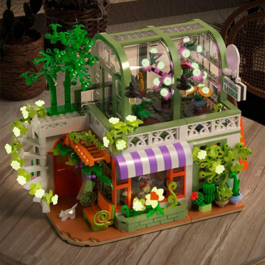 Конструктор D2010 Dumeca Оранжерея с растениями 860 дет 35x7.5x25