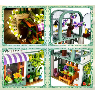 Конструктор D2010 Dumeca Оранжерея с растениями 860 дет 35x7.5x25