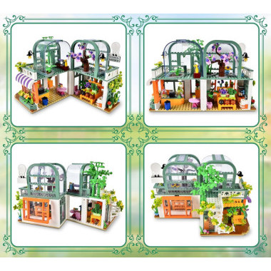 Конструктор D2010 Dumeca Оранжерея с растениями 860 дет 35x7.5x25